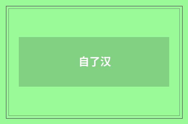 自了汉