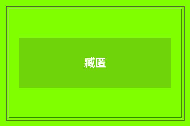 臧匿