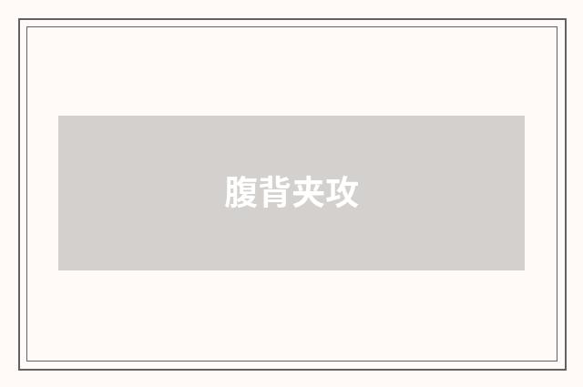 腹背夹攻