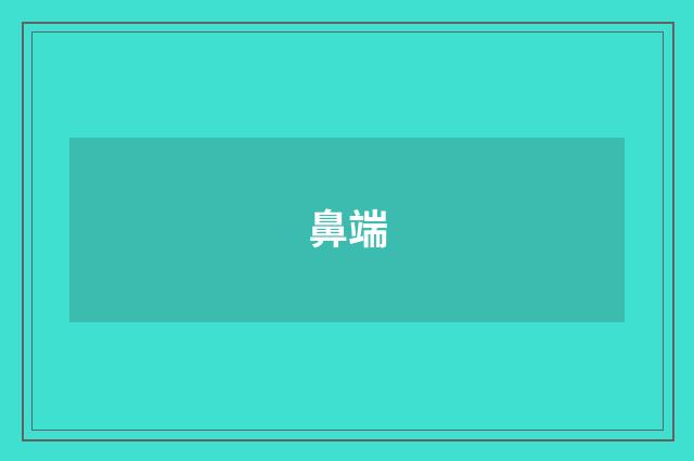 鼻端