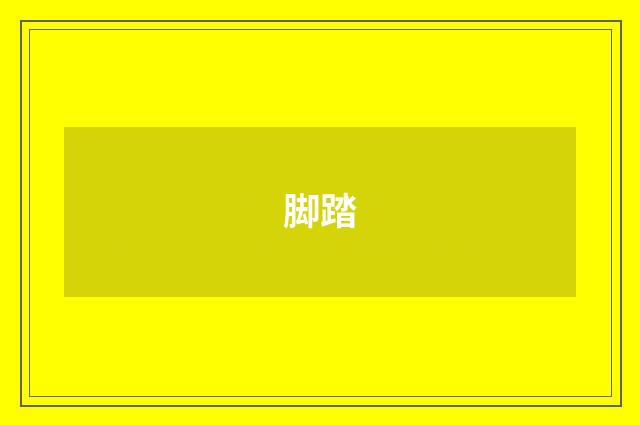 脚踏