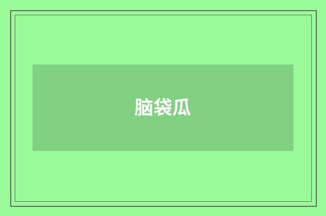 脑袋瓜