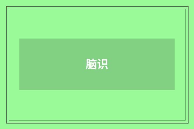 脑识