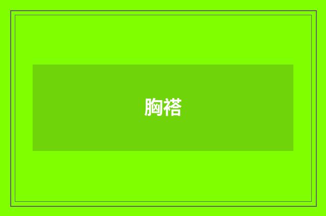 胸褡