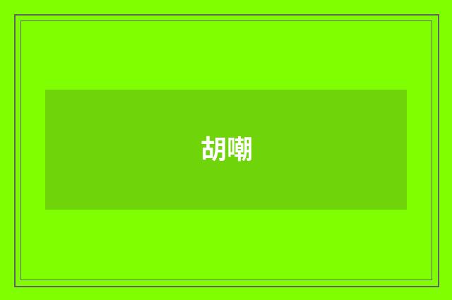 胡嘲