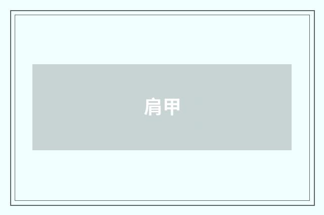 肩甲