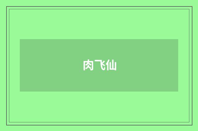 肉飞仙