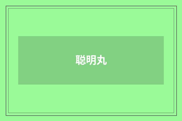 聪明丸