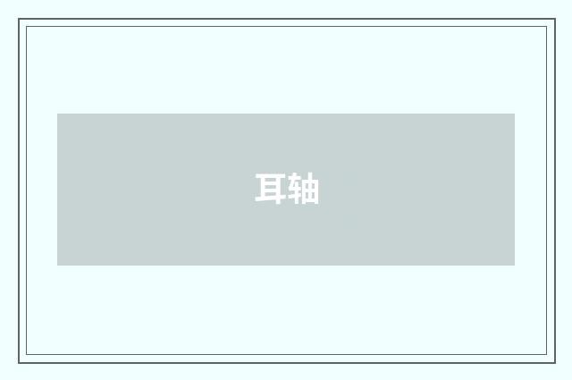 耳轴