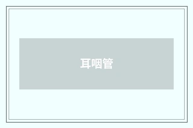 耳咽管