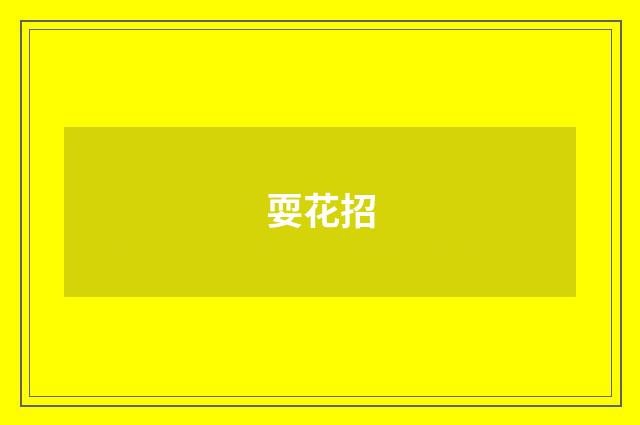耍花招