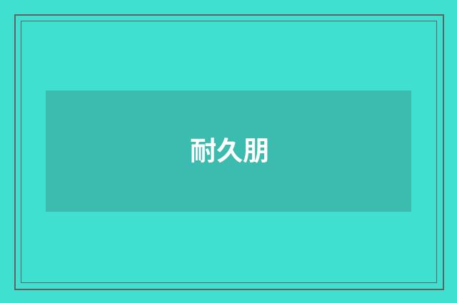 耐久朋
