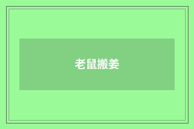 老鼠搬姜