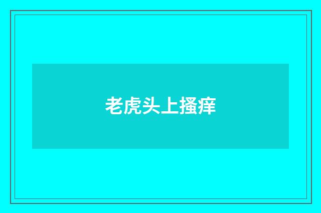 老虎头上搔痒