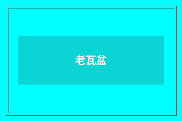 老瓦盆