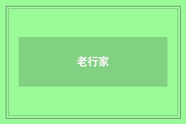 老行家