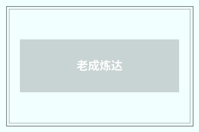 老成炼达