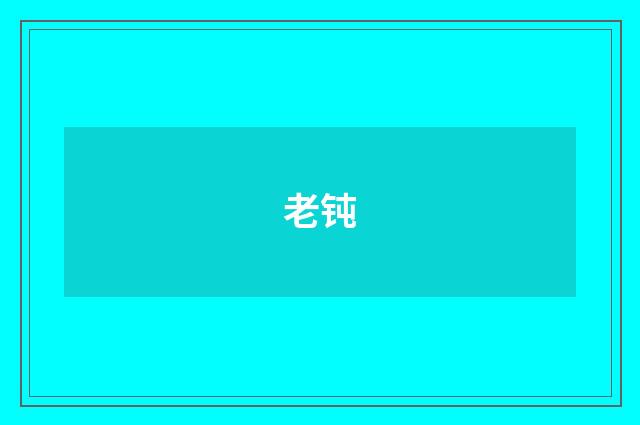 老钝