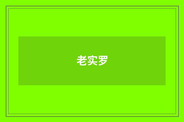 老实罗
