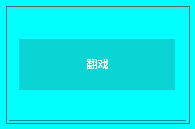 翻戏