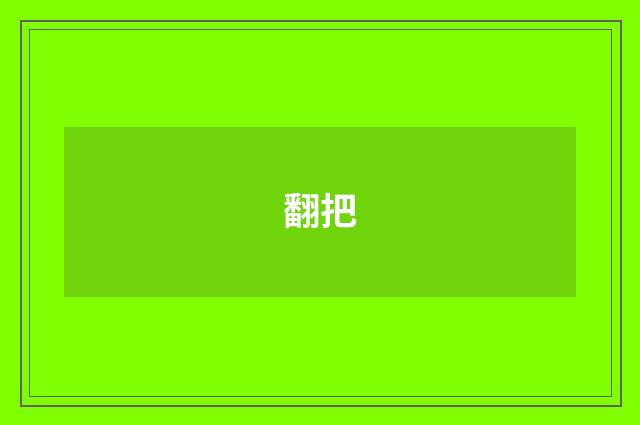 翻把