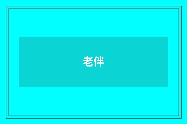 老伴