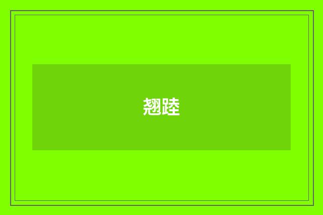 翘踛