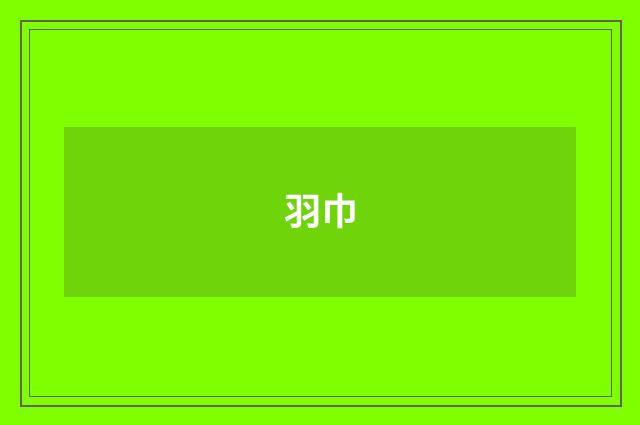 羽巾