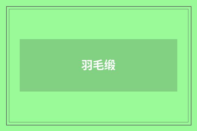 羽毛缎