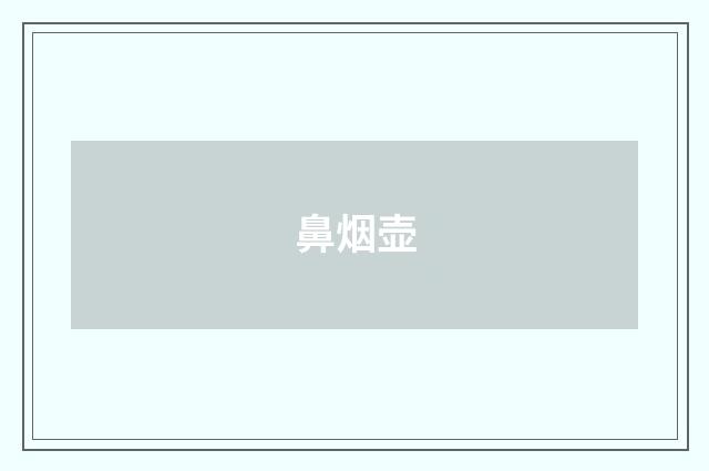 鼻烟壶