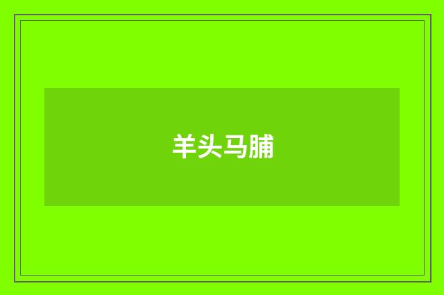 羊头马脯