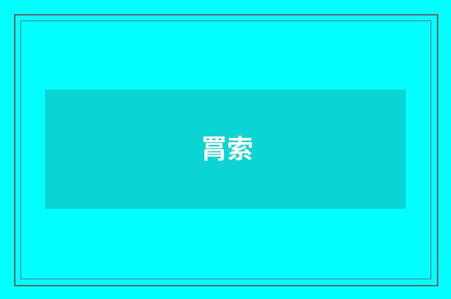 罥索