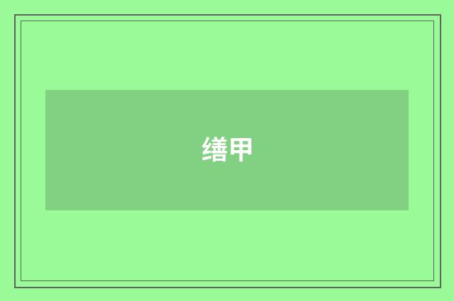 缮甲
