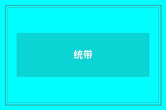 统带