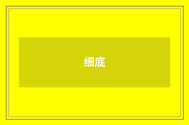 细底
