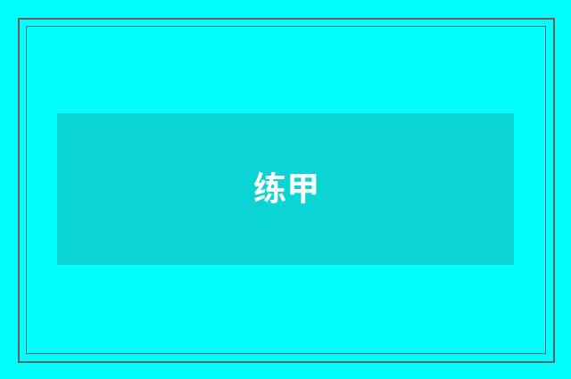 练甲