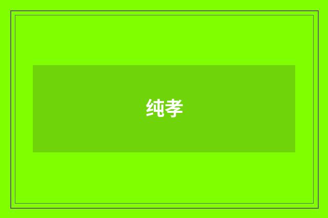 纯孝