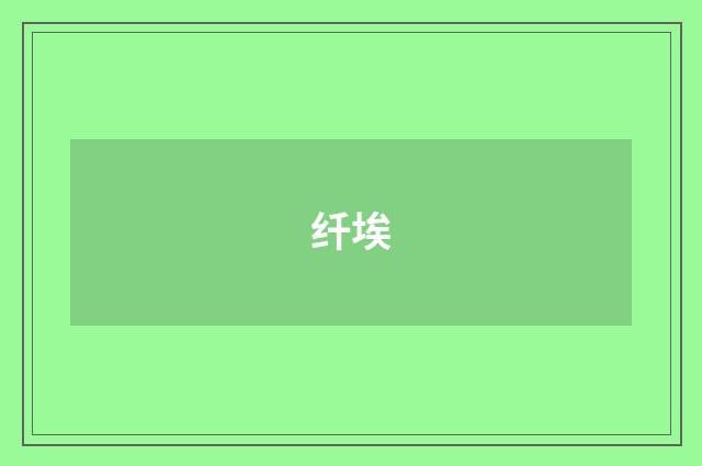 纤埃
