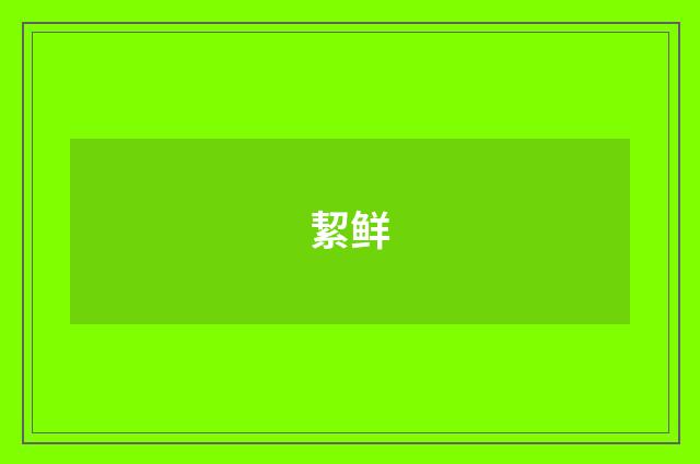 絜鲜