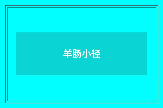 羊肠小径