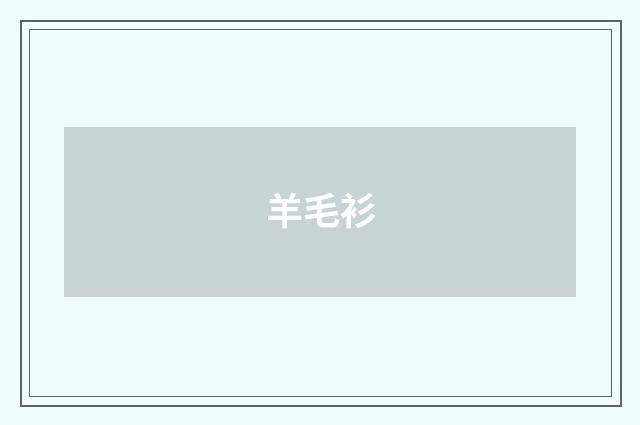 羊毛衫