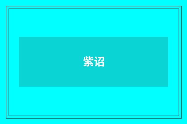 紫诏