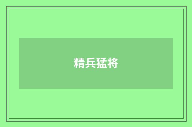 精兵猛将