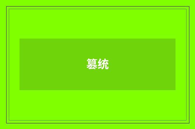 篡统