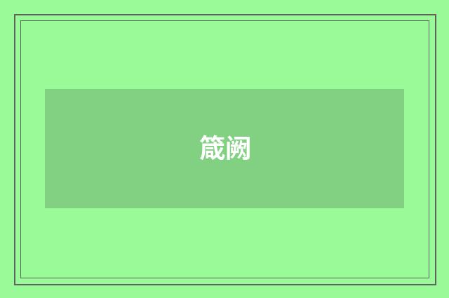 箴阙