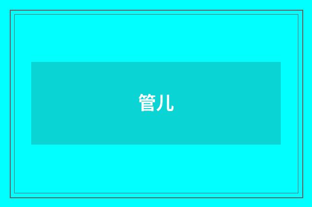 管儿