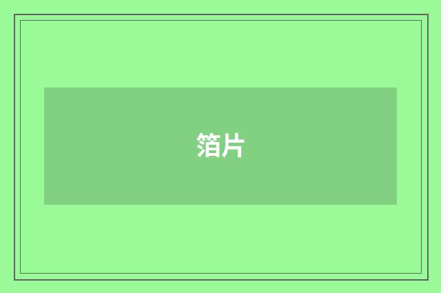 箔片