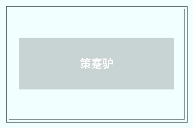 策蹇驴