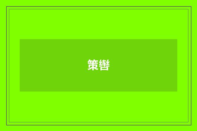 策辔
