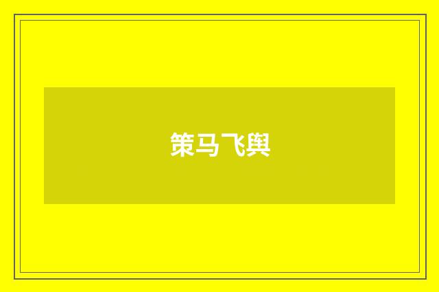 策马飞舆